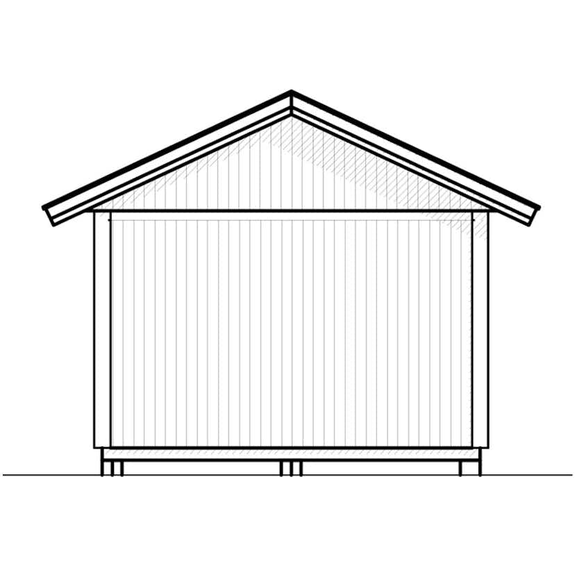 Attefallshus Vibostugan Njuta 20-1 19,6 m² Trähus