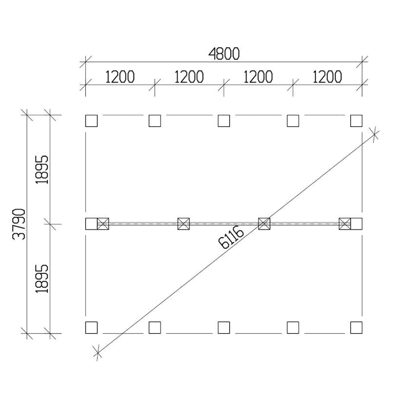 Attefallshus Vibostugan Njuta 20-1 19,6 m² Trähus