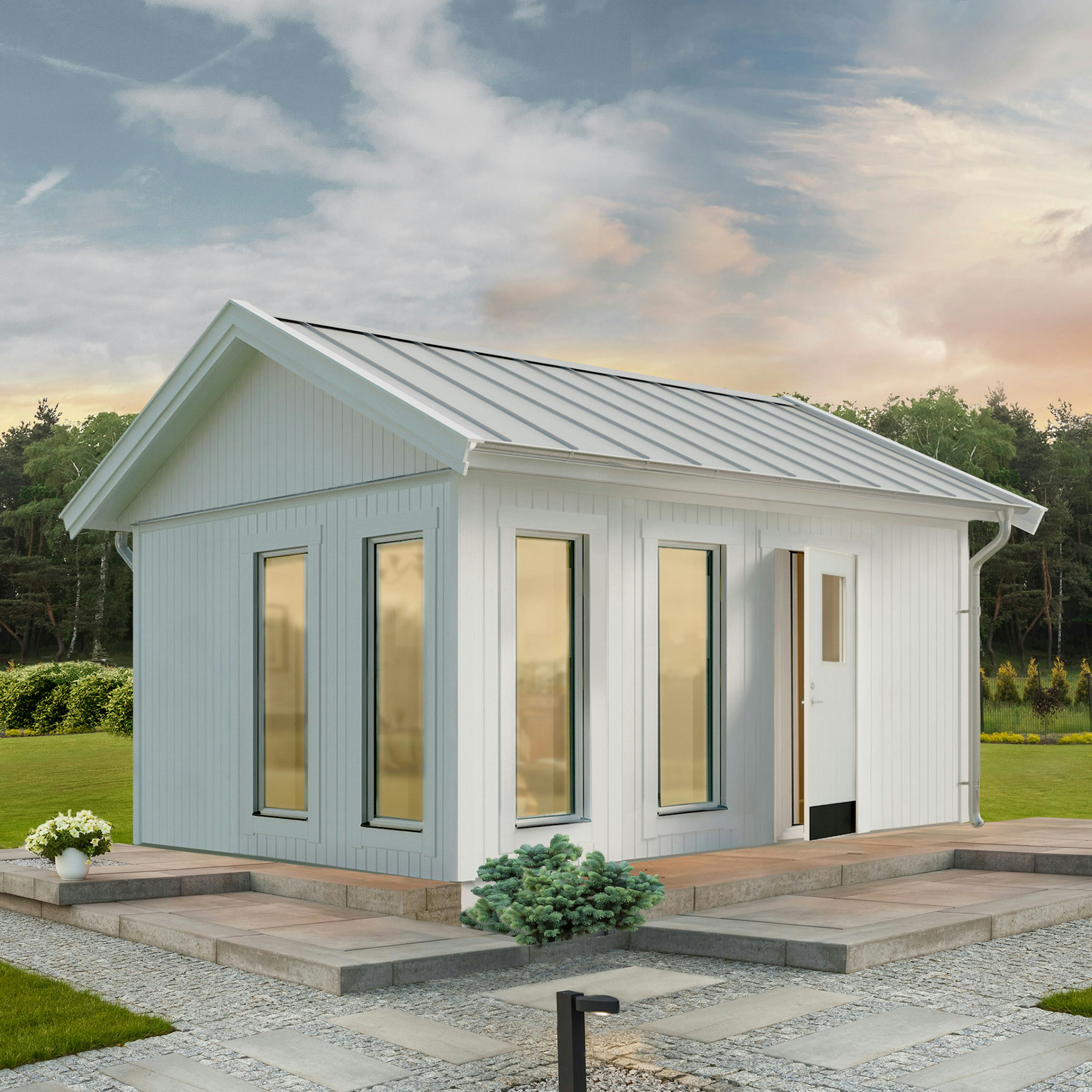 Attefallshus Vibostugan Njuta 20-4 19,6 m² Trähus