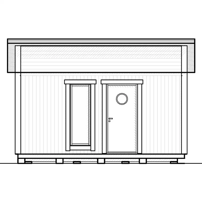 Attefallshus Vibostugan Njuta Funkis 20-1