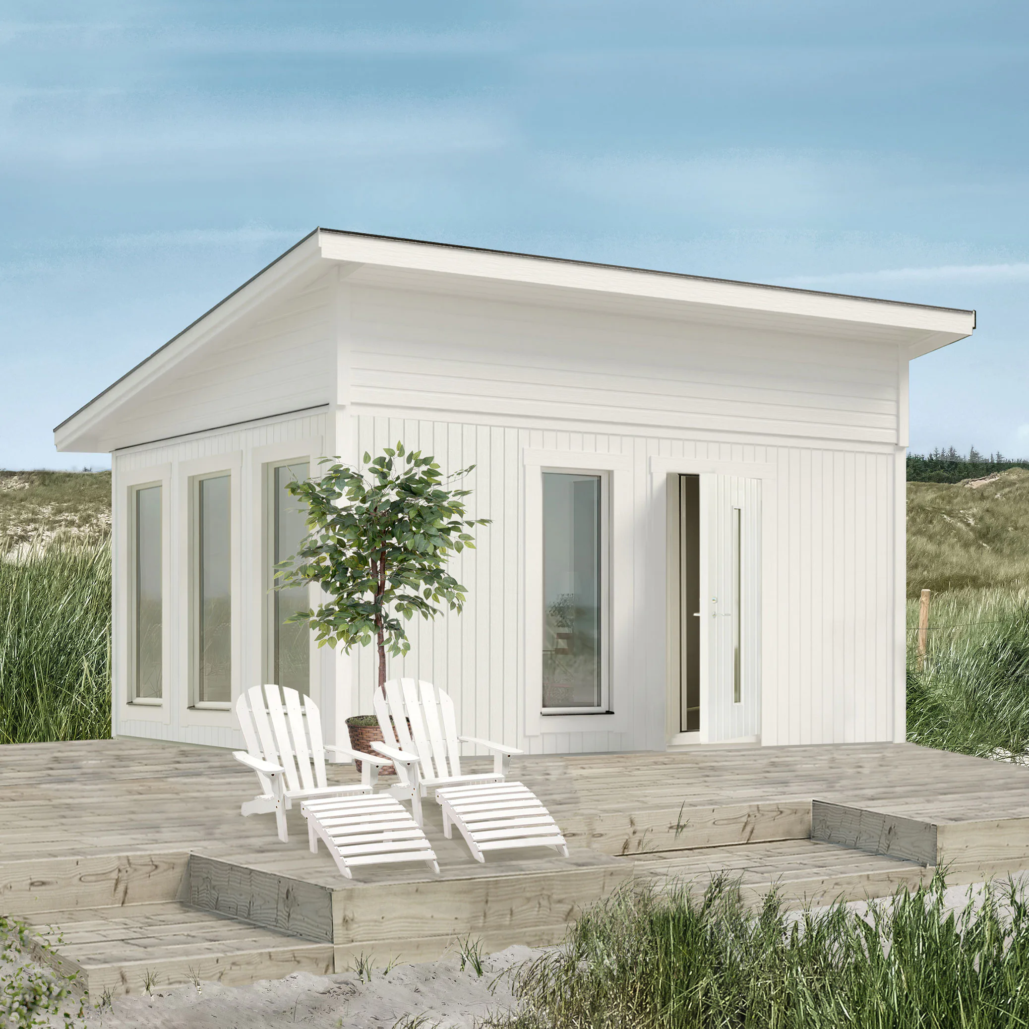 Attefallshus Vibostugan Njuta Funkis 20-3