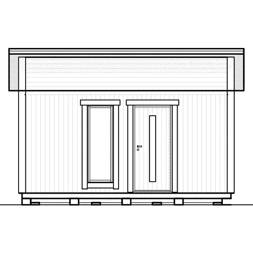 Attefallshus Vibostugan Njuta Funkis 20-3