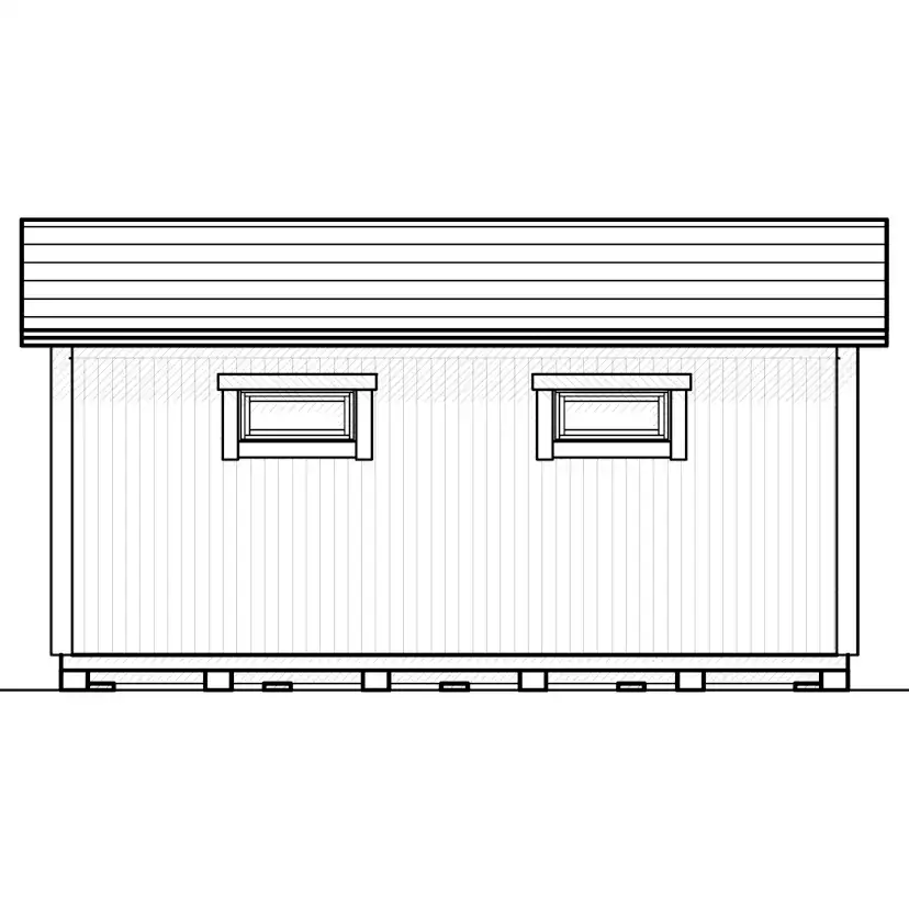 Attefallshus Vibostugan Njuta Funkis 25-3