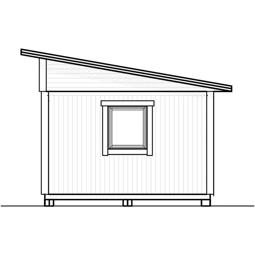 Attefallshus Vibostugan Njuta Funkis 25-3