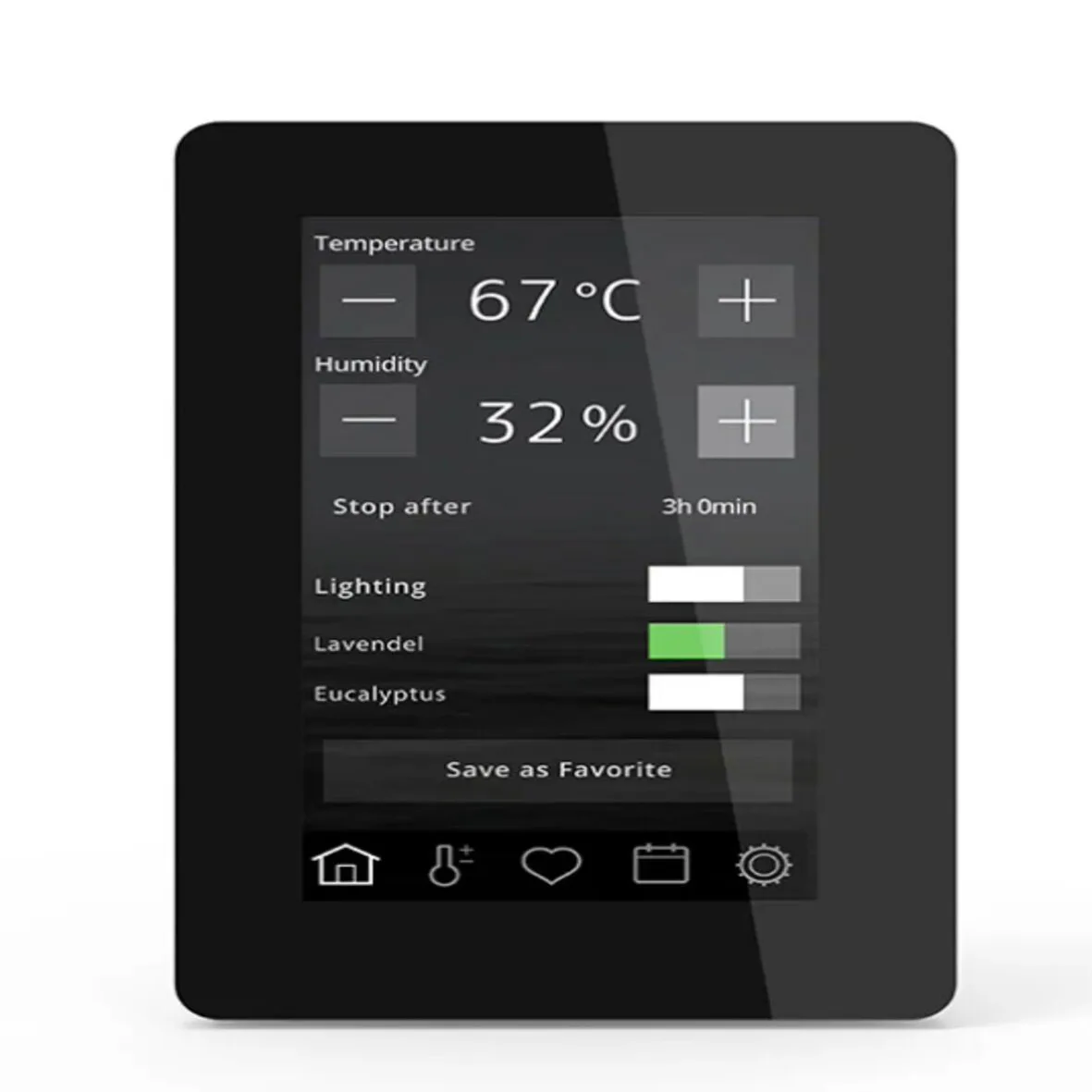 Manöverpanel Tylö Elite Cloud