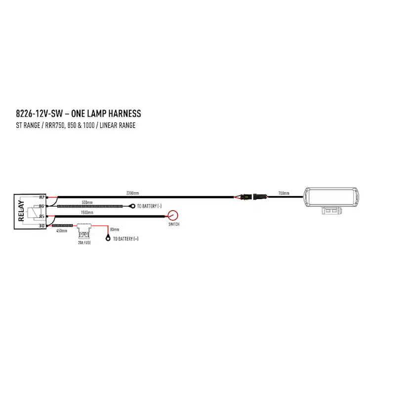 Relä/kabelsats För Lazer ST/Triple-R 930582