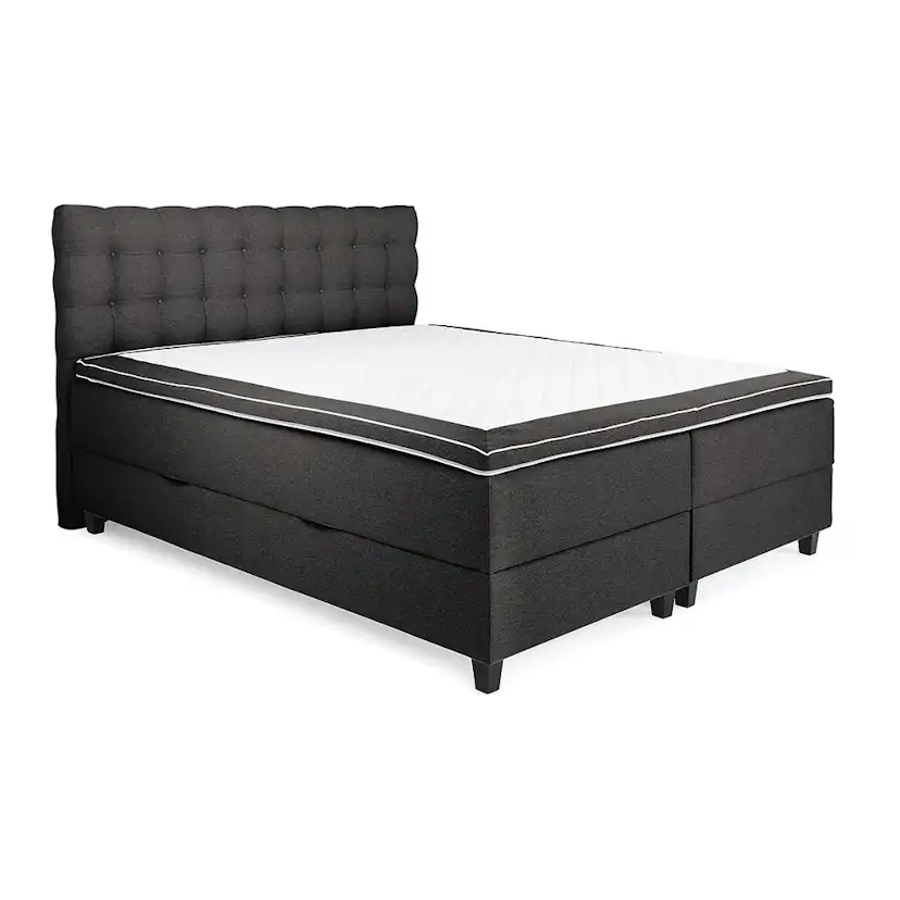 Kontinentalsäng Berg & Strand Sängpaket Royal 160x200 Svart med Förvaring