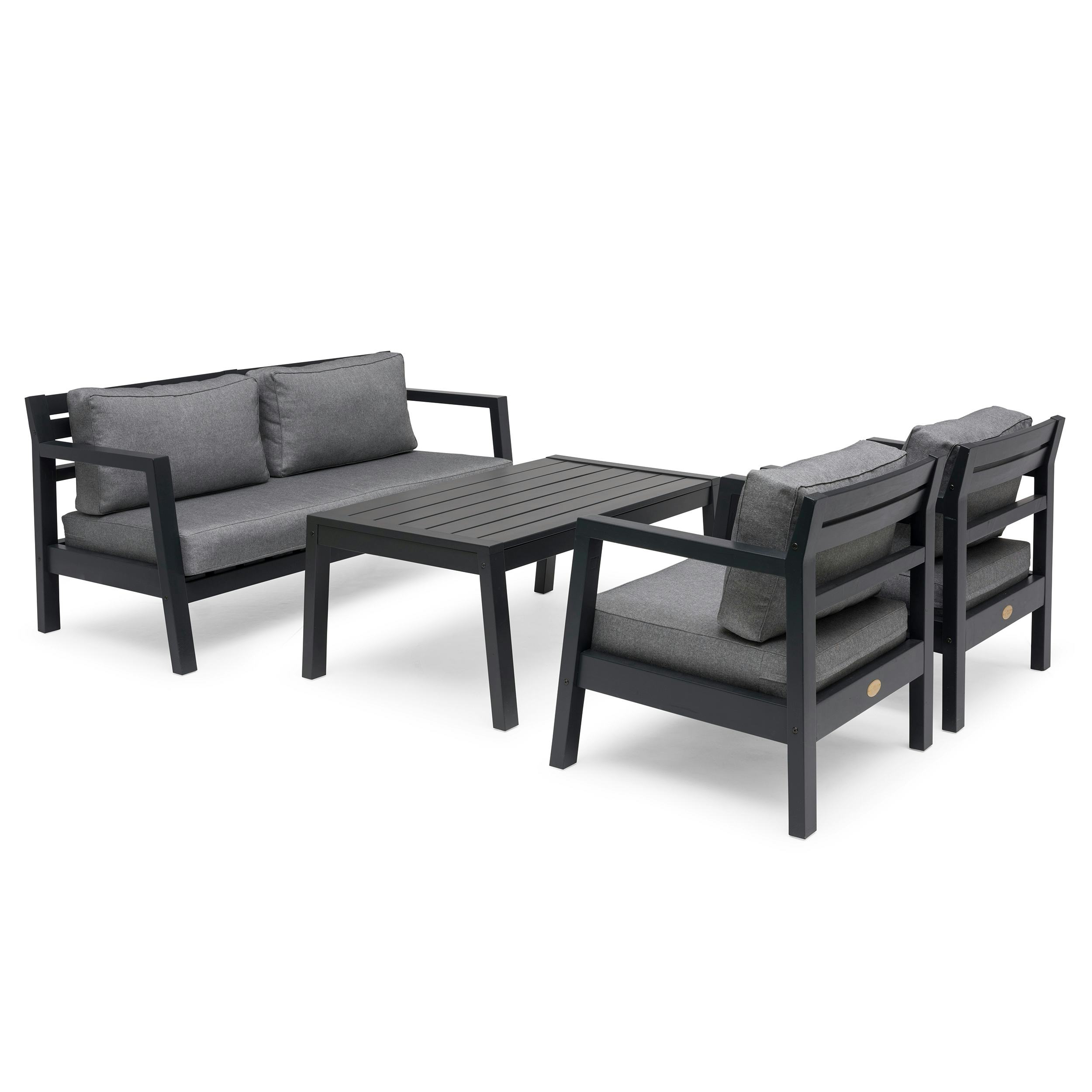 Loungegrupp Hillerstorp Stoltö med Furubord och Dynor