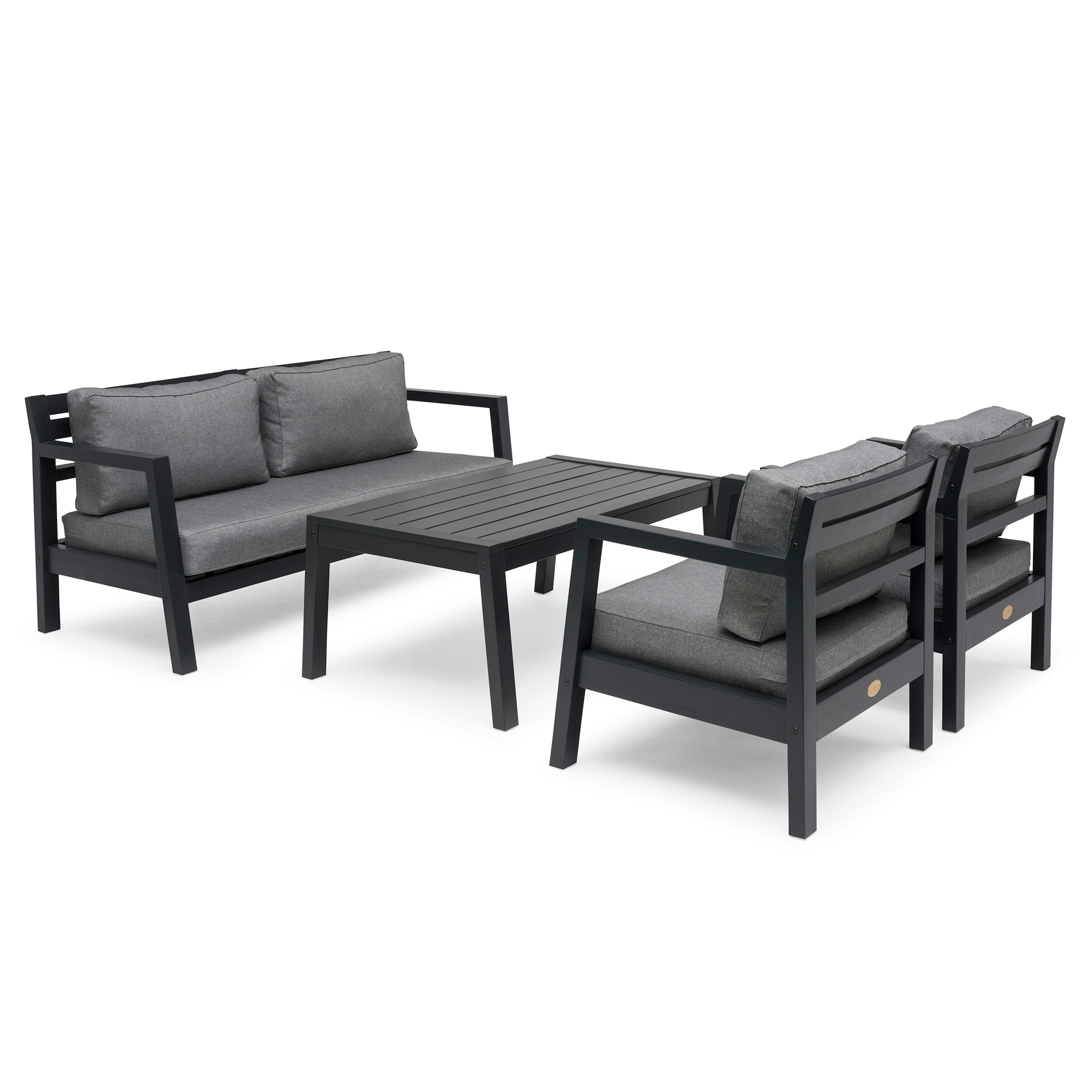 Loungegrupp Hillerstorp Stoltö med Furubord och Dynor