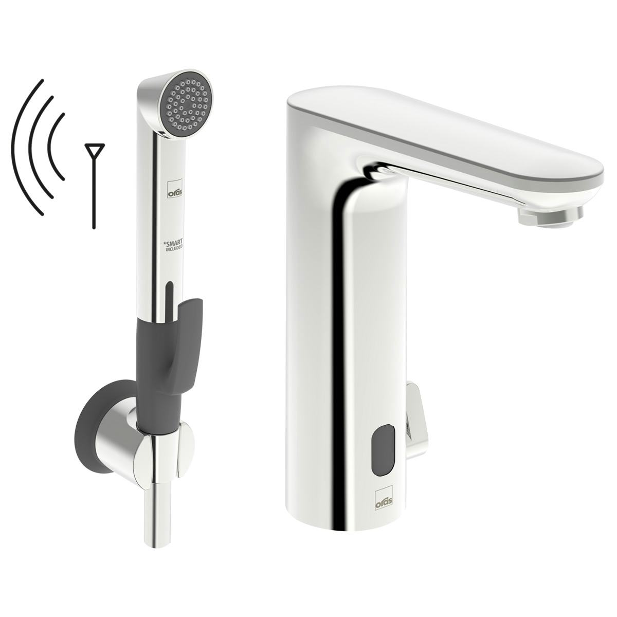 Tvättställsblandare Oras Electra 9362FZ med Bluetooth Beröringsfri och Handdusch