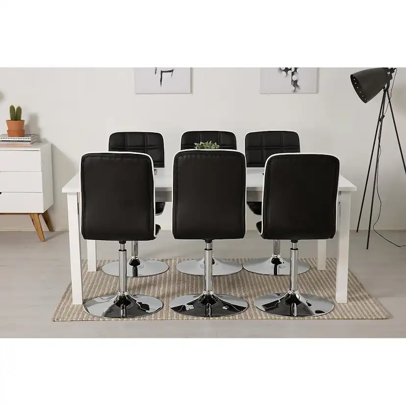 Matgrupp In Living Jasmin med 6 st Frida Stolar