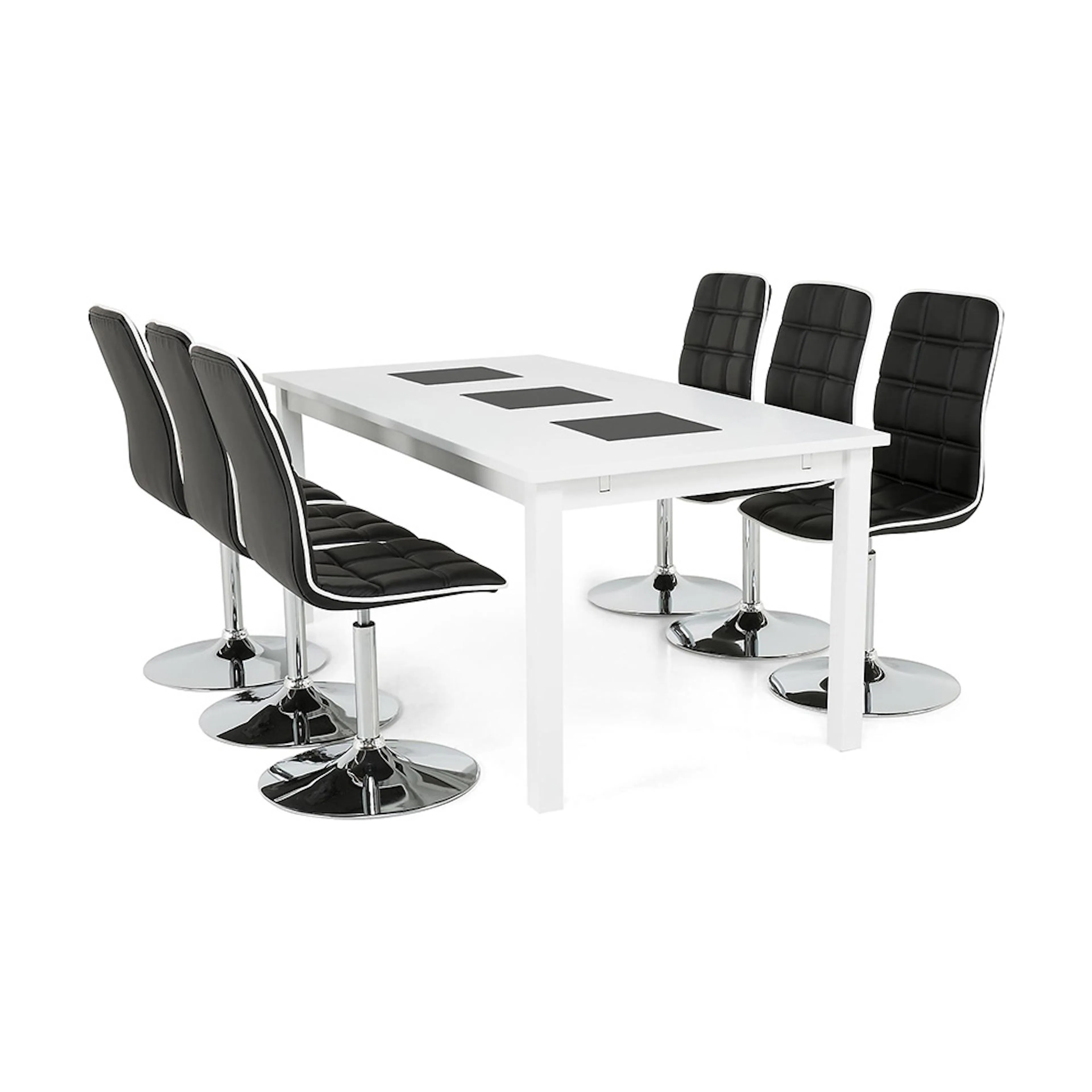 Matgrupp In Living Jasmin med 6 st Frida Stolar