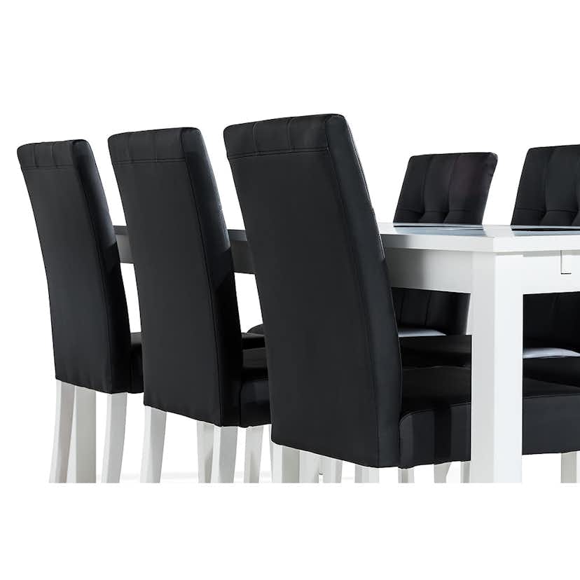 Matgrupp In Living Jasmin Förlängningsbar med 6 Viktor Stolar