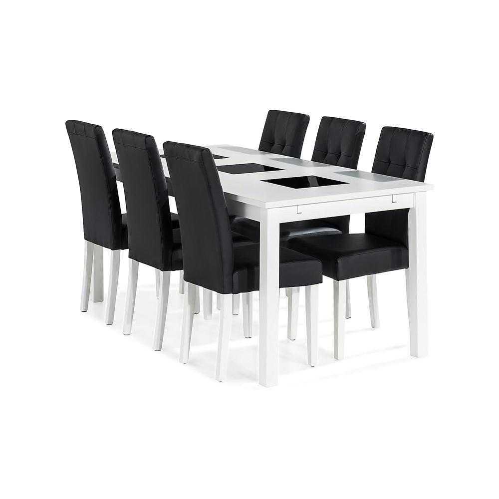 Matgrupp In Living Jasmin Förlängningsbar med 6 Viktor Stolar