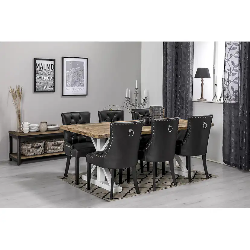 Matgrupp In Living Lyon 200 cm med 6 Tuva Fåtölj