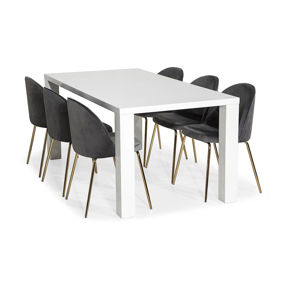 Matgrupp In Living Cibus med 6 Felipe Stolar Sammet