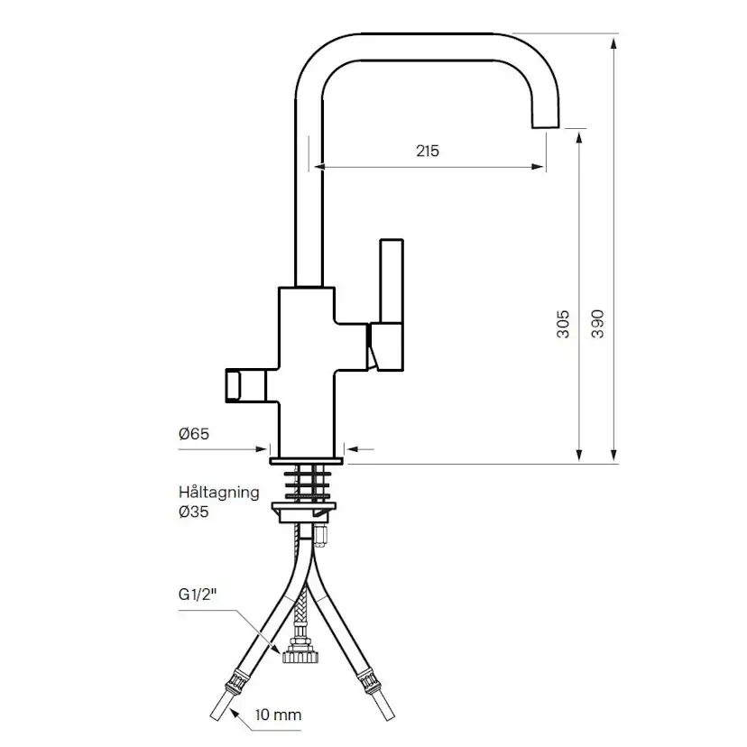 Köksblandare Tapwell Arman ARM984 med Diskmaskinsavstängning