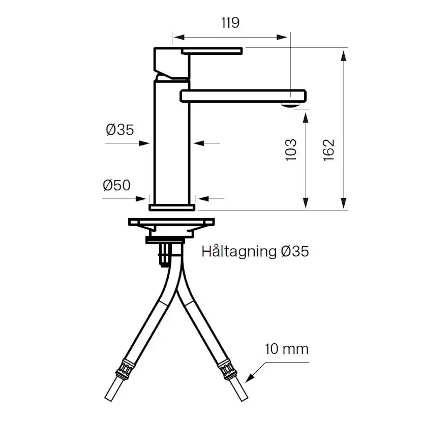 Tvättställsblandare Tapwell Line LIN071