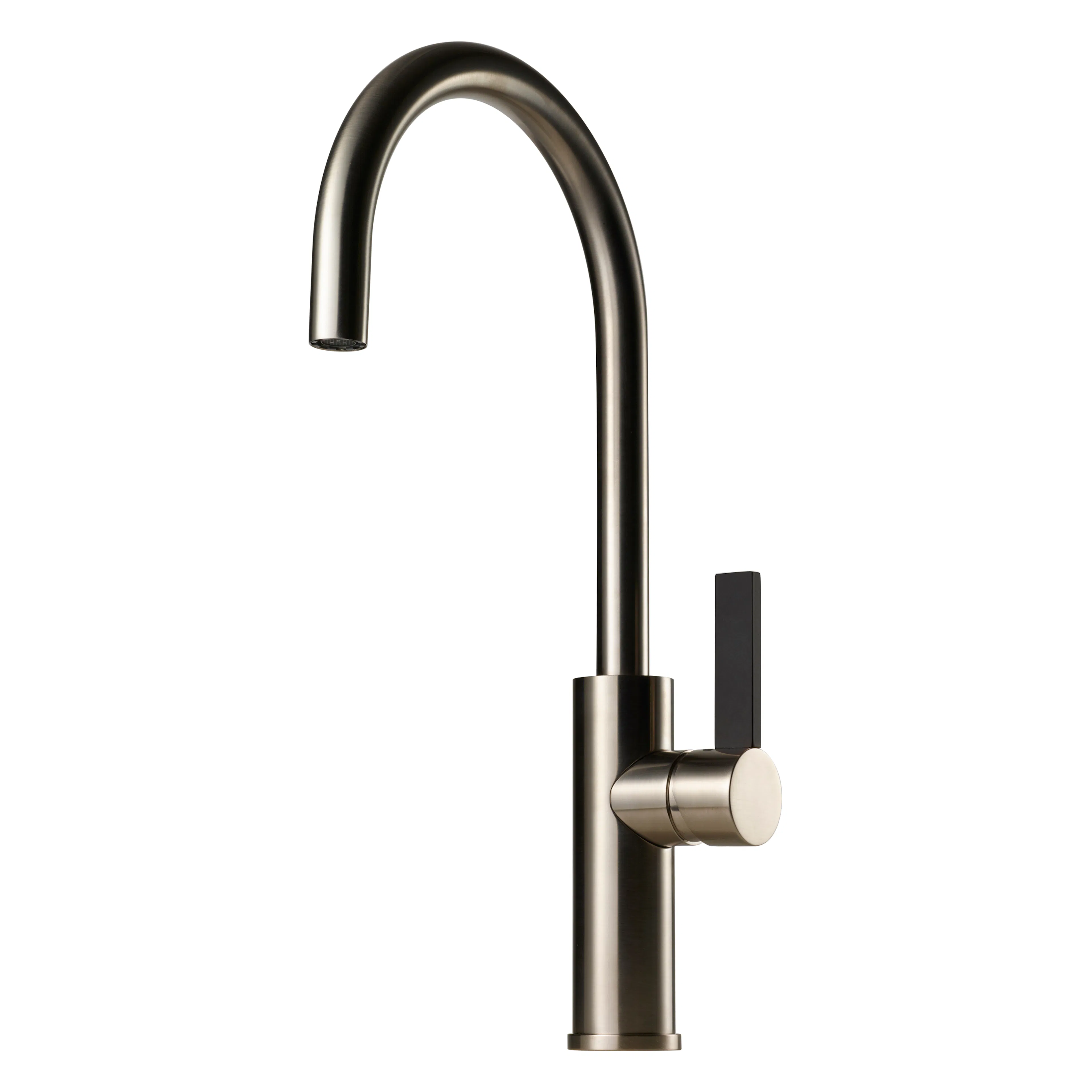 Borstad Nickel/Svart