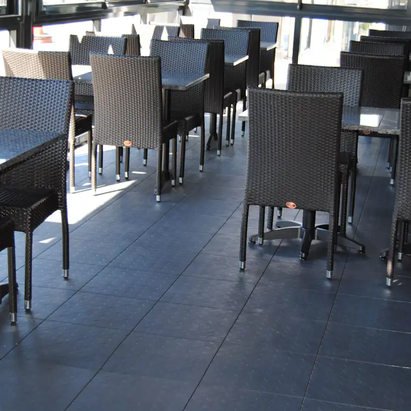 Golvplatta Bergo Nova Graphite Grey Golvrall i Plast