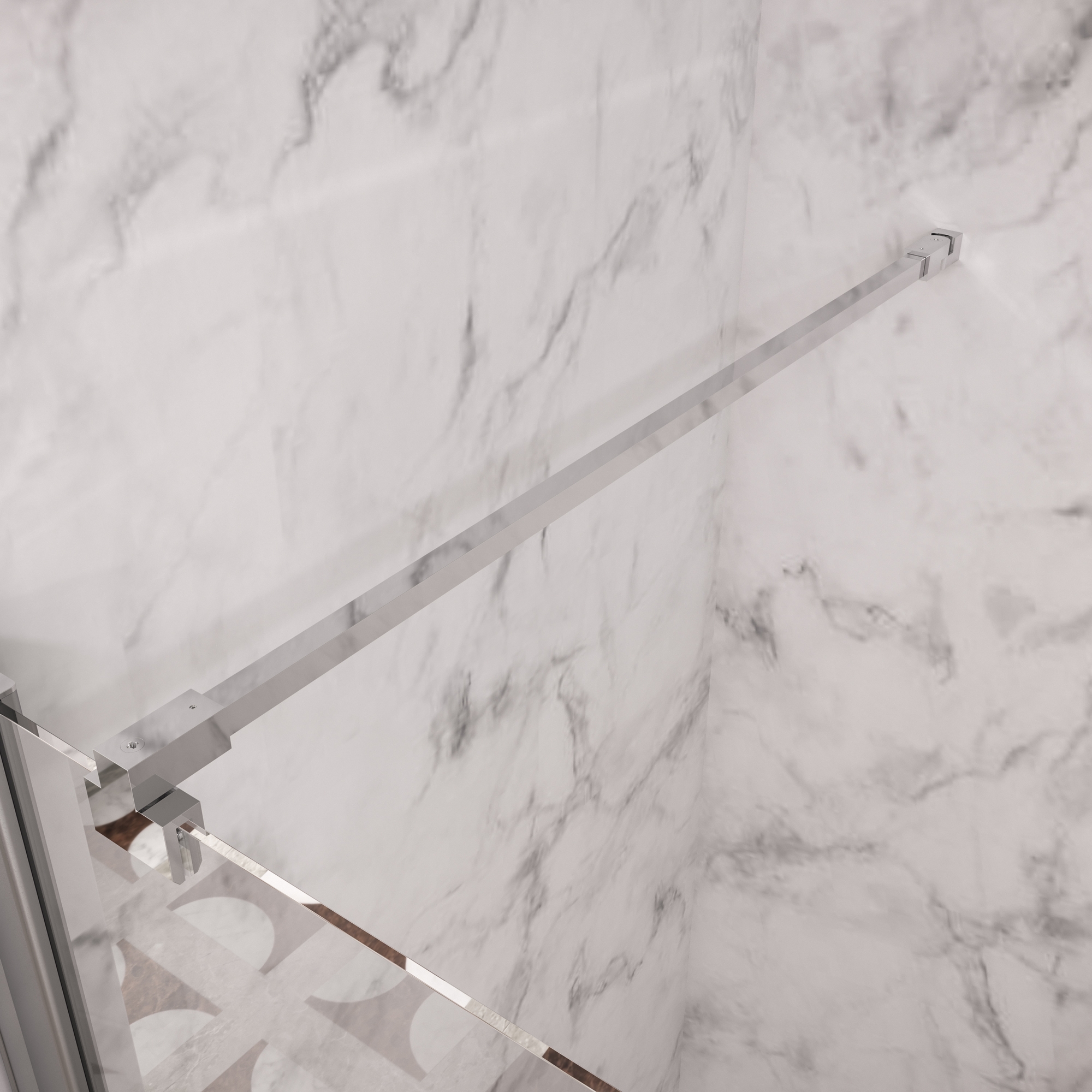 Sidostag Hietakari Lång till Fast Duschvägg 1280 mm