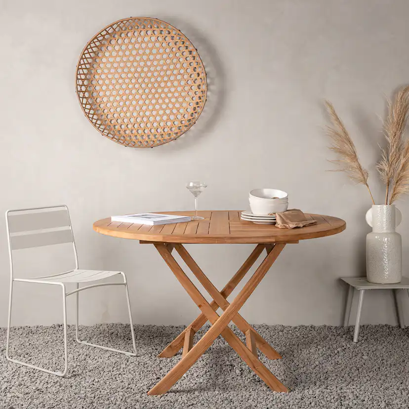 Utebord Venture Home Kenya Teak Ø120 cm