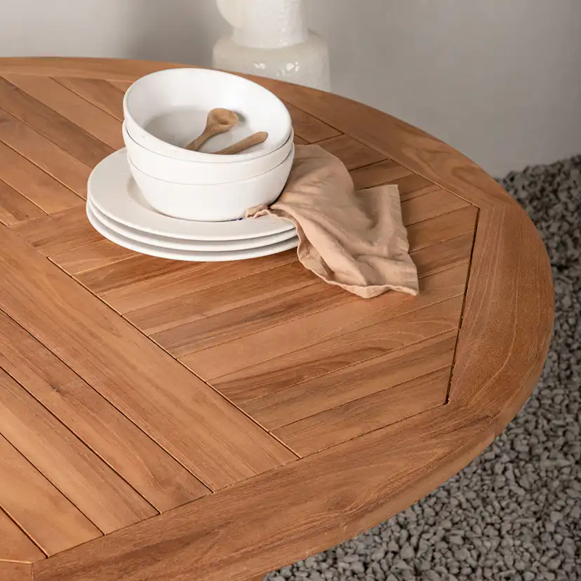 Utebord Venture Home Kenya Teak Ø120 cm