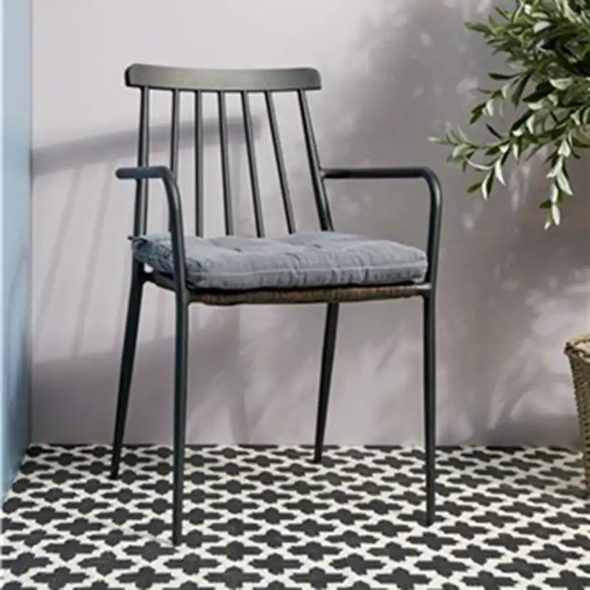 Trädgårdsstol ENVY DESIGN Natur/Svart Utomhus