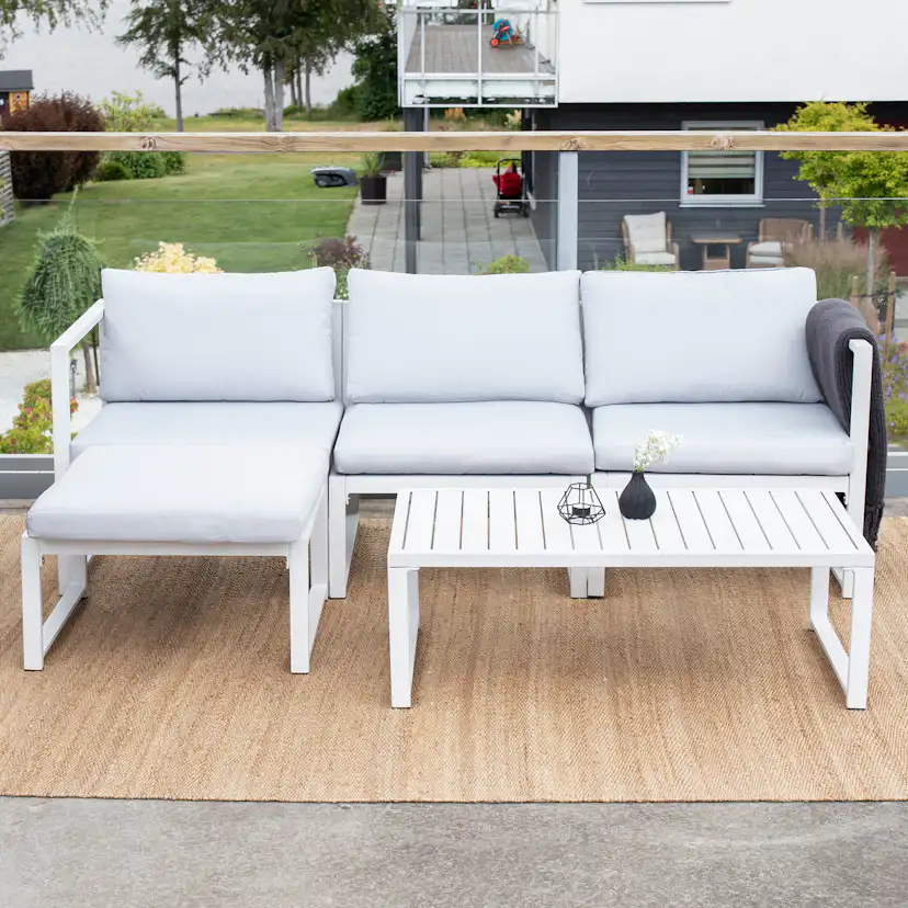Soffgrupp Venture Home Salvia - Stilren Loungegrupp med Soffa & Bord, Inklusive Dynor
