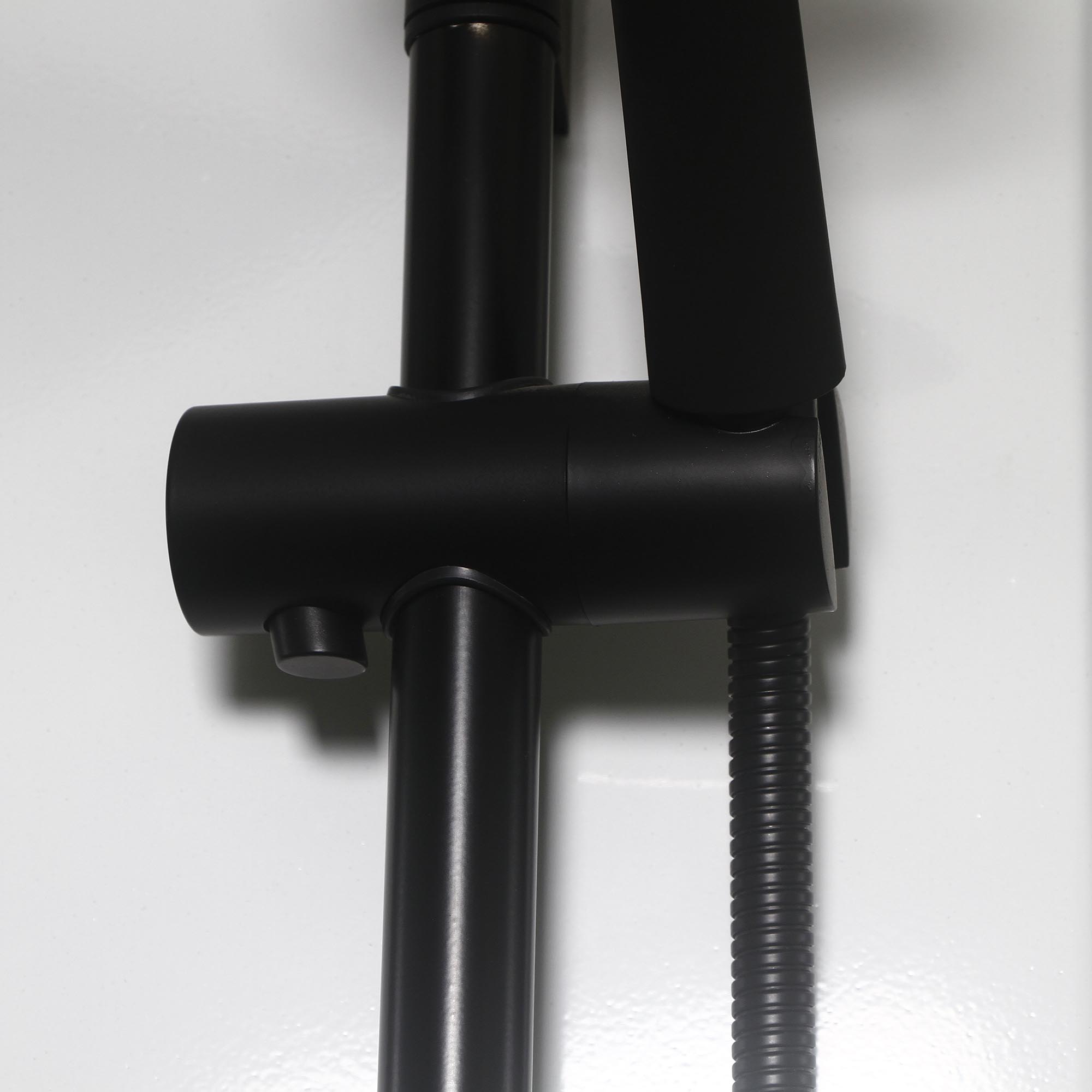 Duschkabin Bathlife Betrakta 80x80 Svart/Vit