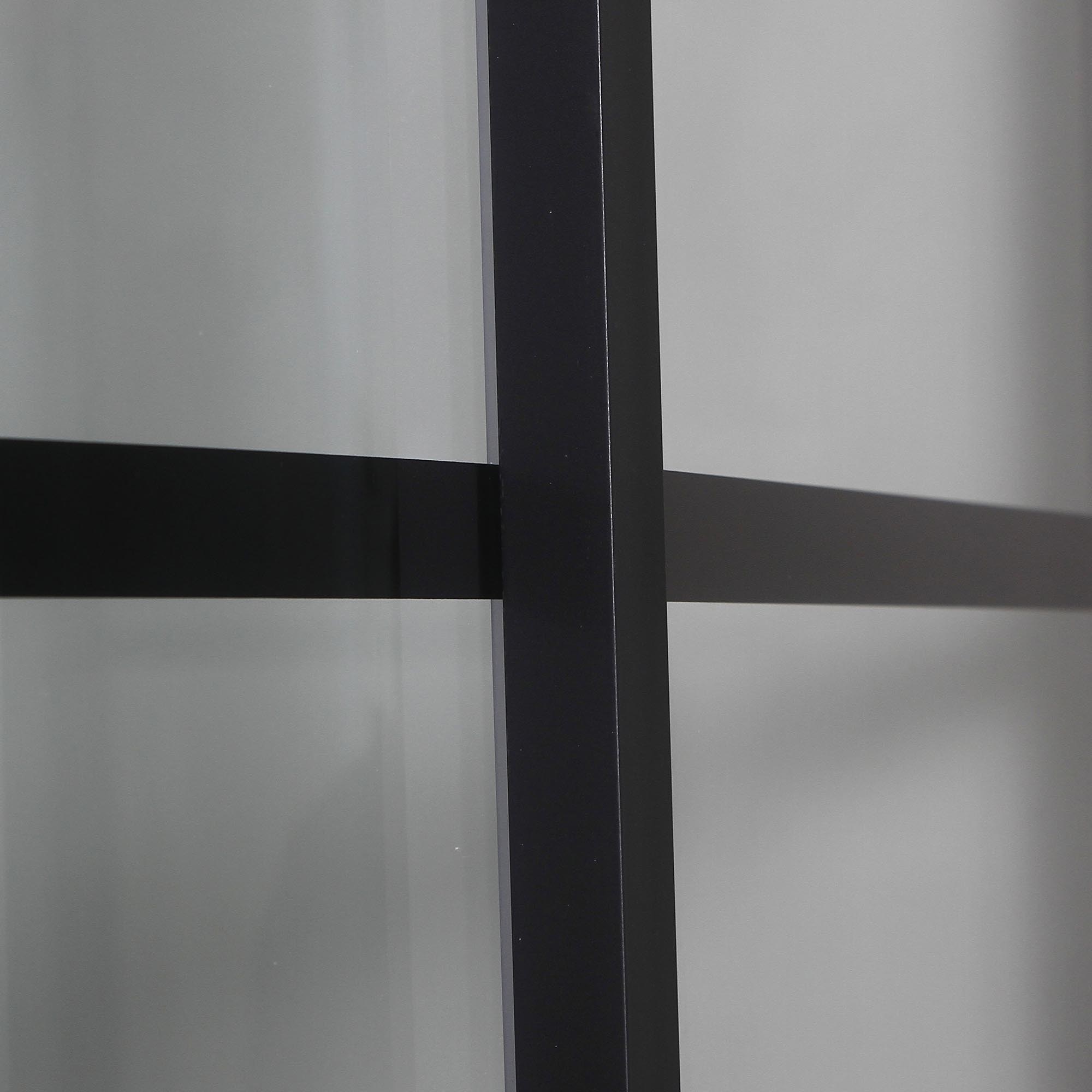 Duschkabin Bathlife Betrakta 80x80 Svart/Vit