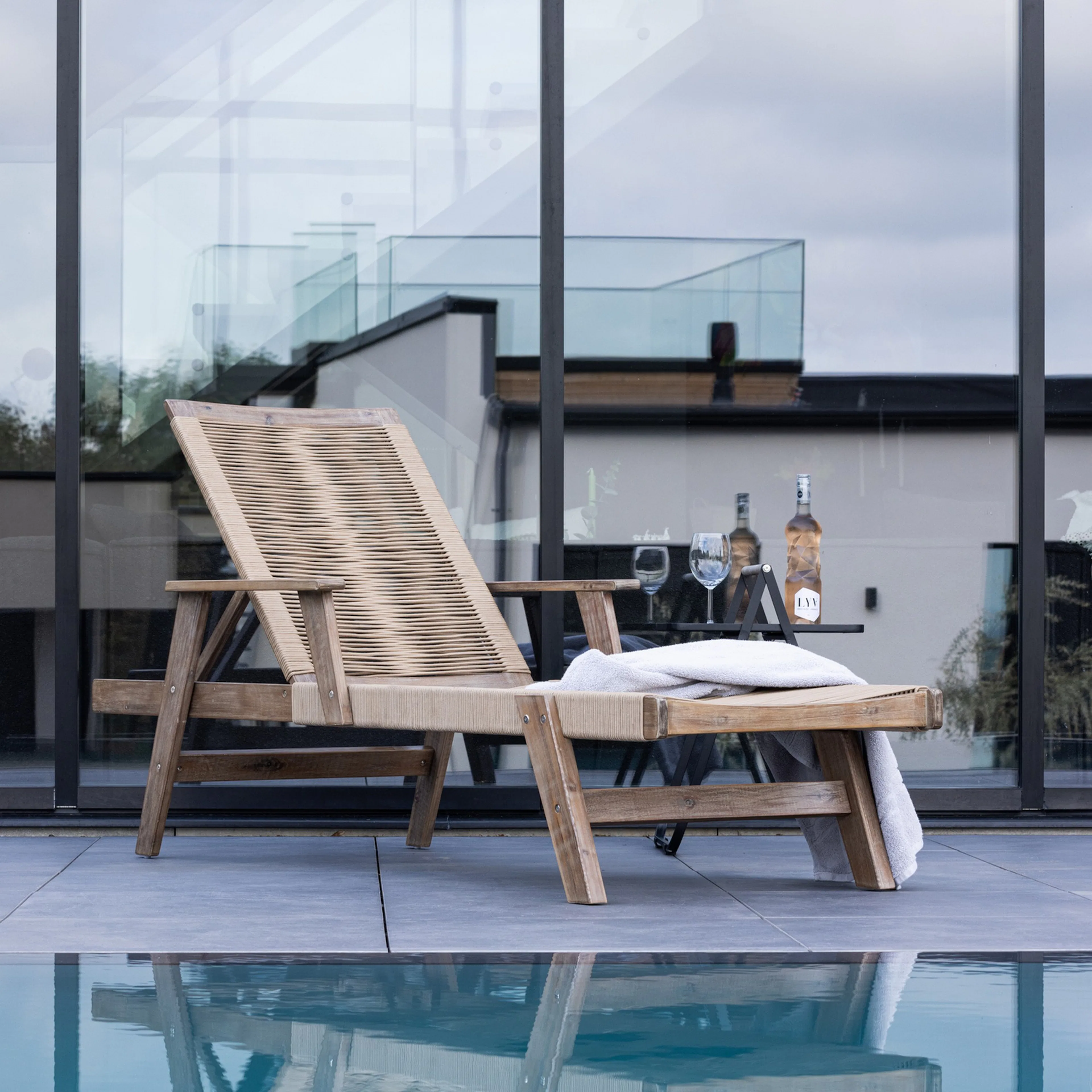 Solsäng Utomhus Venture Home Little John Solstol i Trä