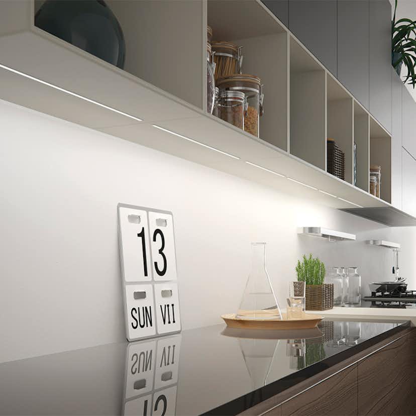 LED-profil Beslag Design Apex med Bländskydd