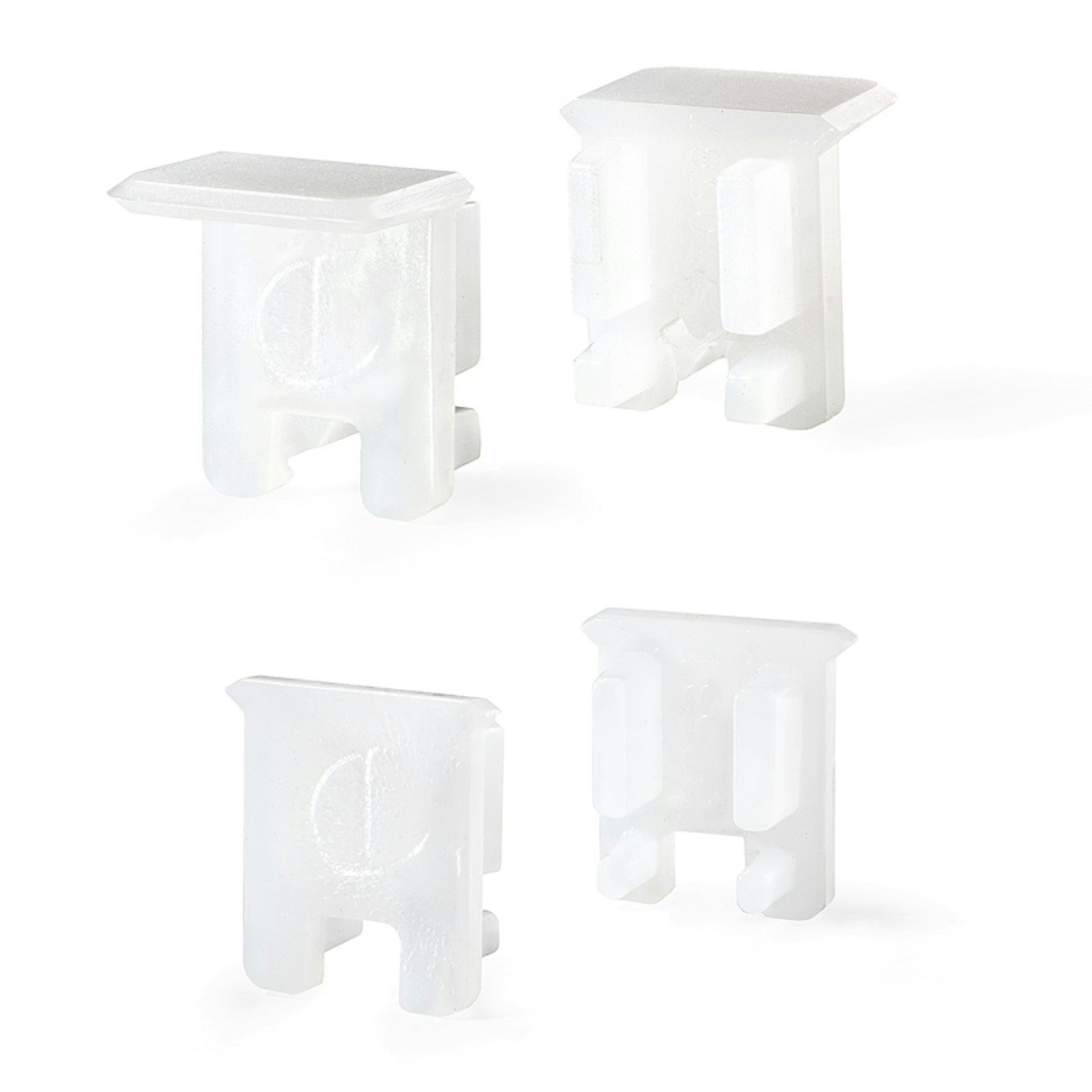 Ändavslut Beslag Design LED-profil Apex 2x2-pack