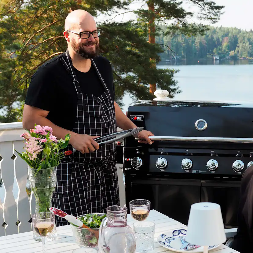 Gasolgrill Kobe Premium 6+1 PRE Svart