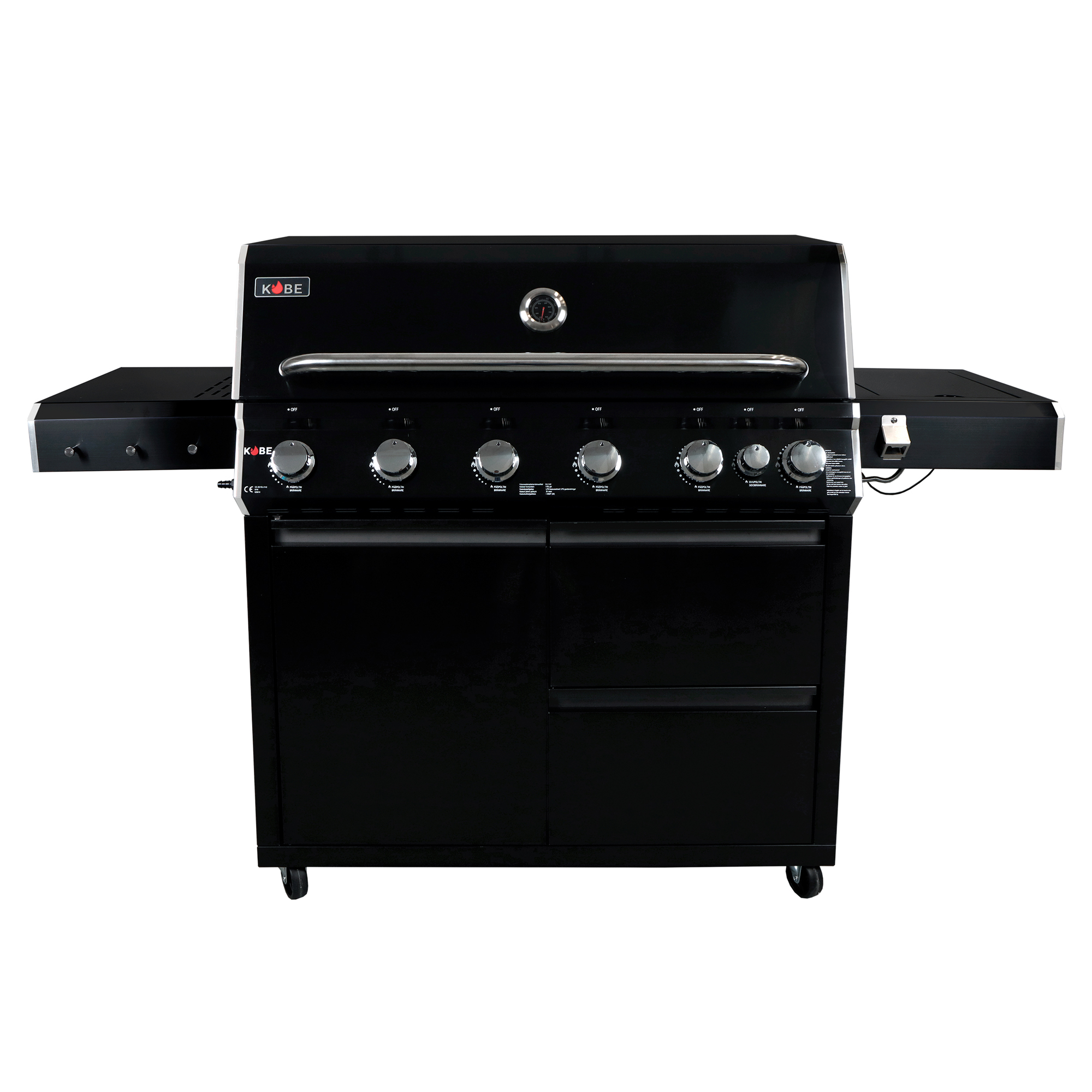 Gasolgrill Kobe Premium 6+1 Svart