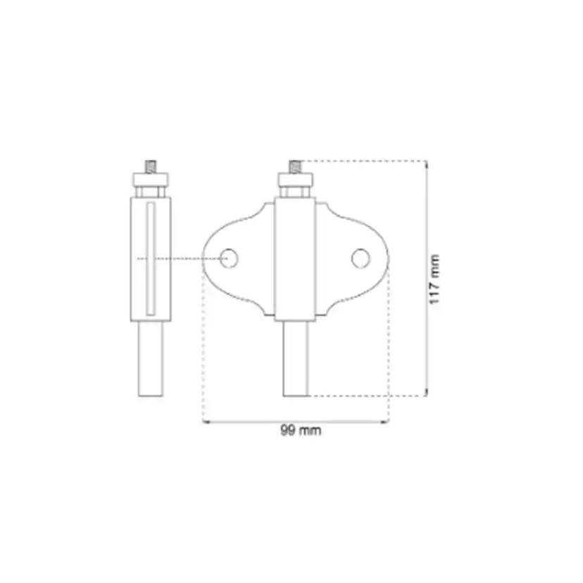 WC Beslag Habo A262 Aluminium