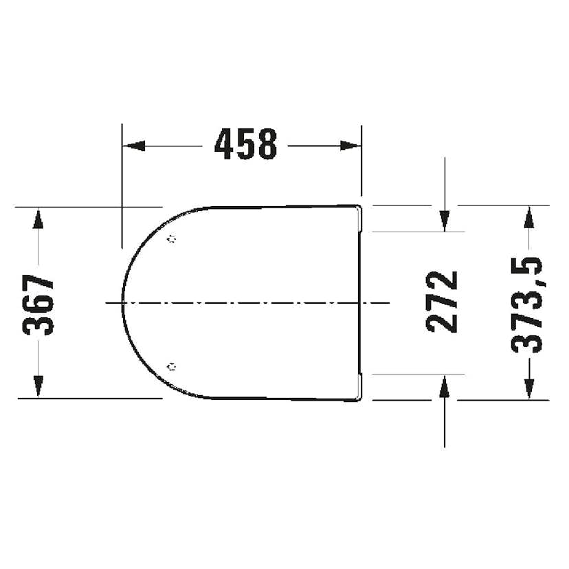 Toalettsits Duravit Me by Starck 002009 Mjukstängande