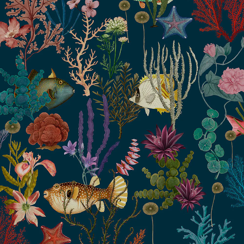 Tapet Holden Utopia II Cora Navy 99431