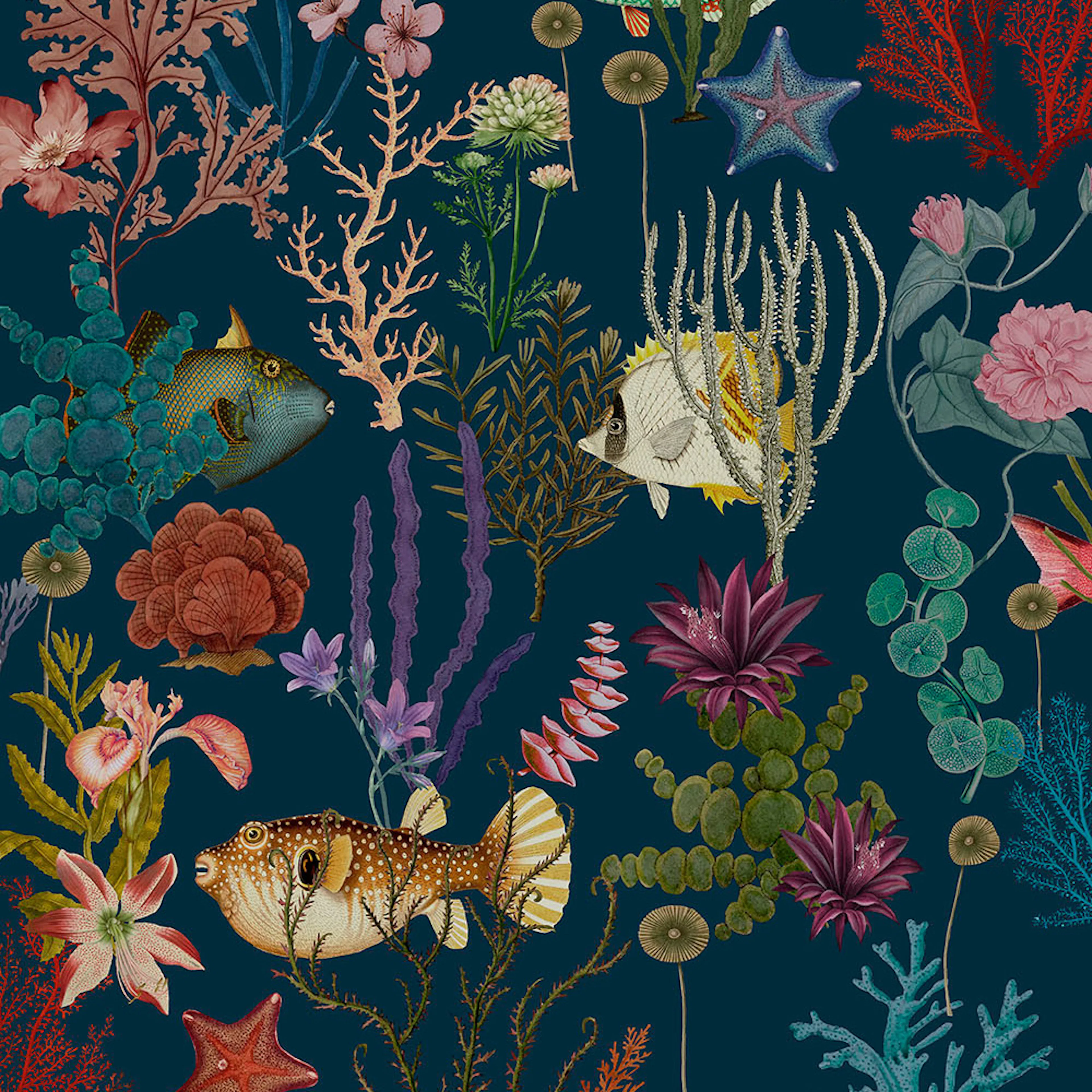 Tapet Holden Utopia II Cora Navy 99431