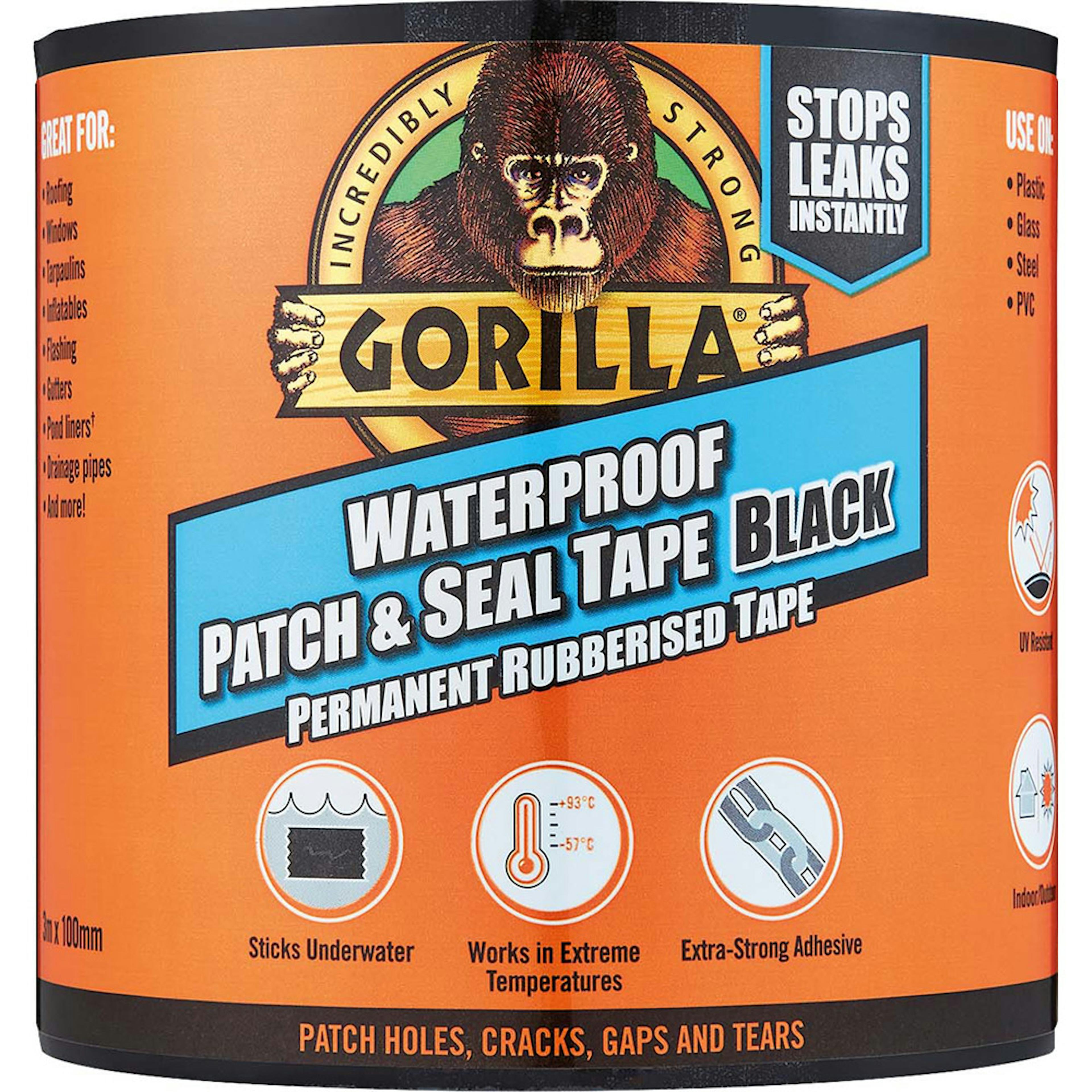 Tätningstejp Gorilla Reparation 100 mm/3 Meter
