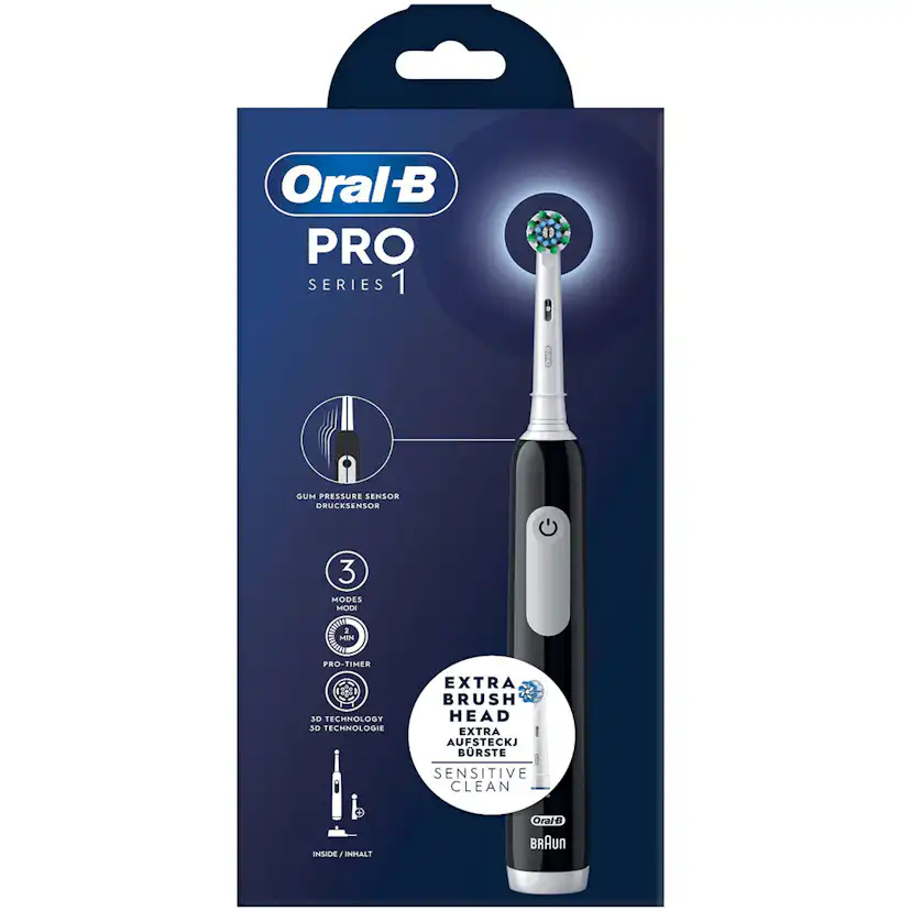 Eltandborste Oral-B Pro1 + Extra Refill