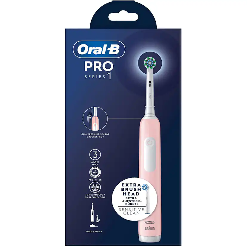 Eltandborste Oral-B Pro1 + Extra Refill