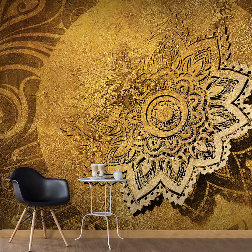 Fototapet Arkiio Självhäftande Golden Illumination