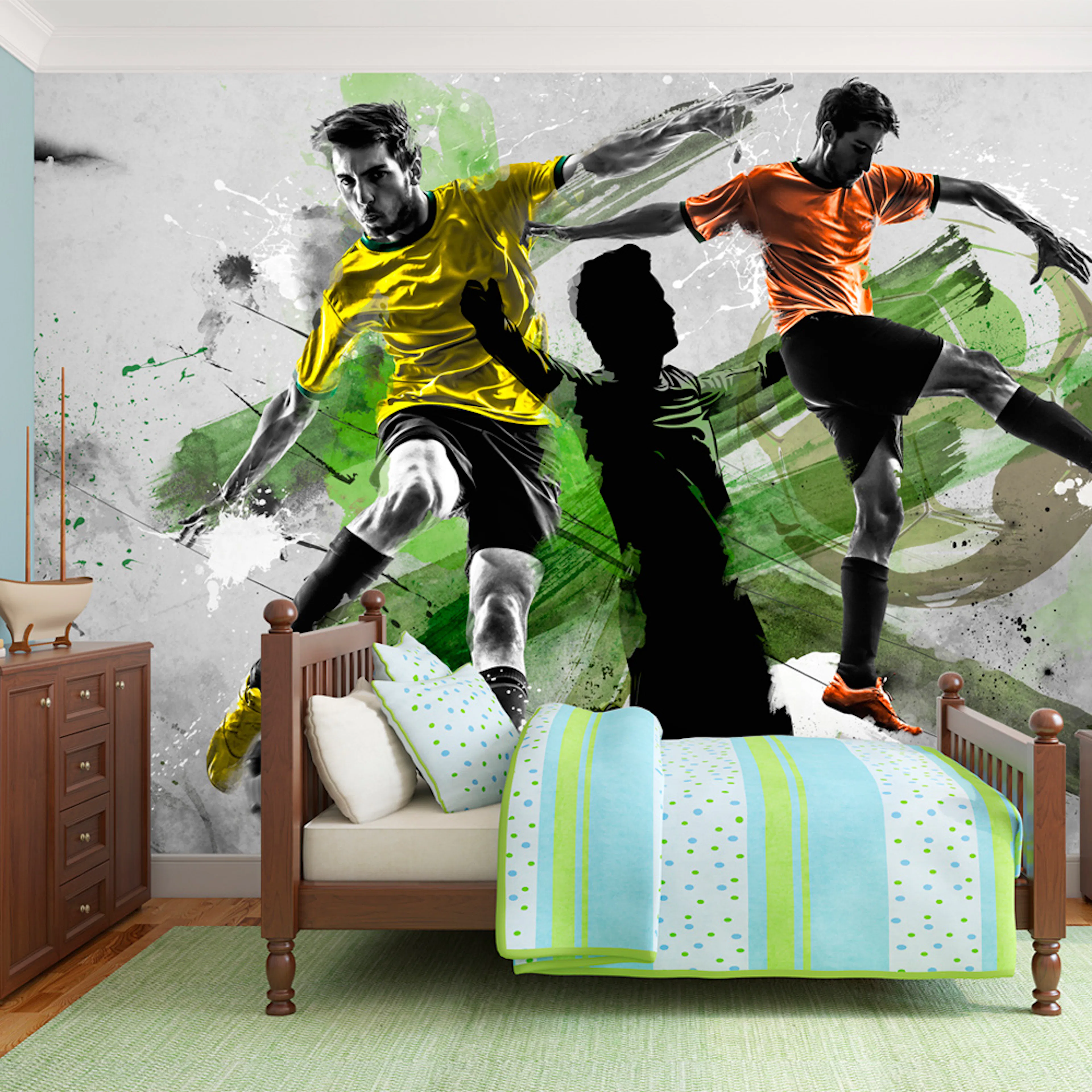 Fototapet Arkiio Soccer stars 450x280 cm