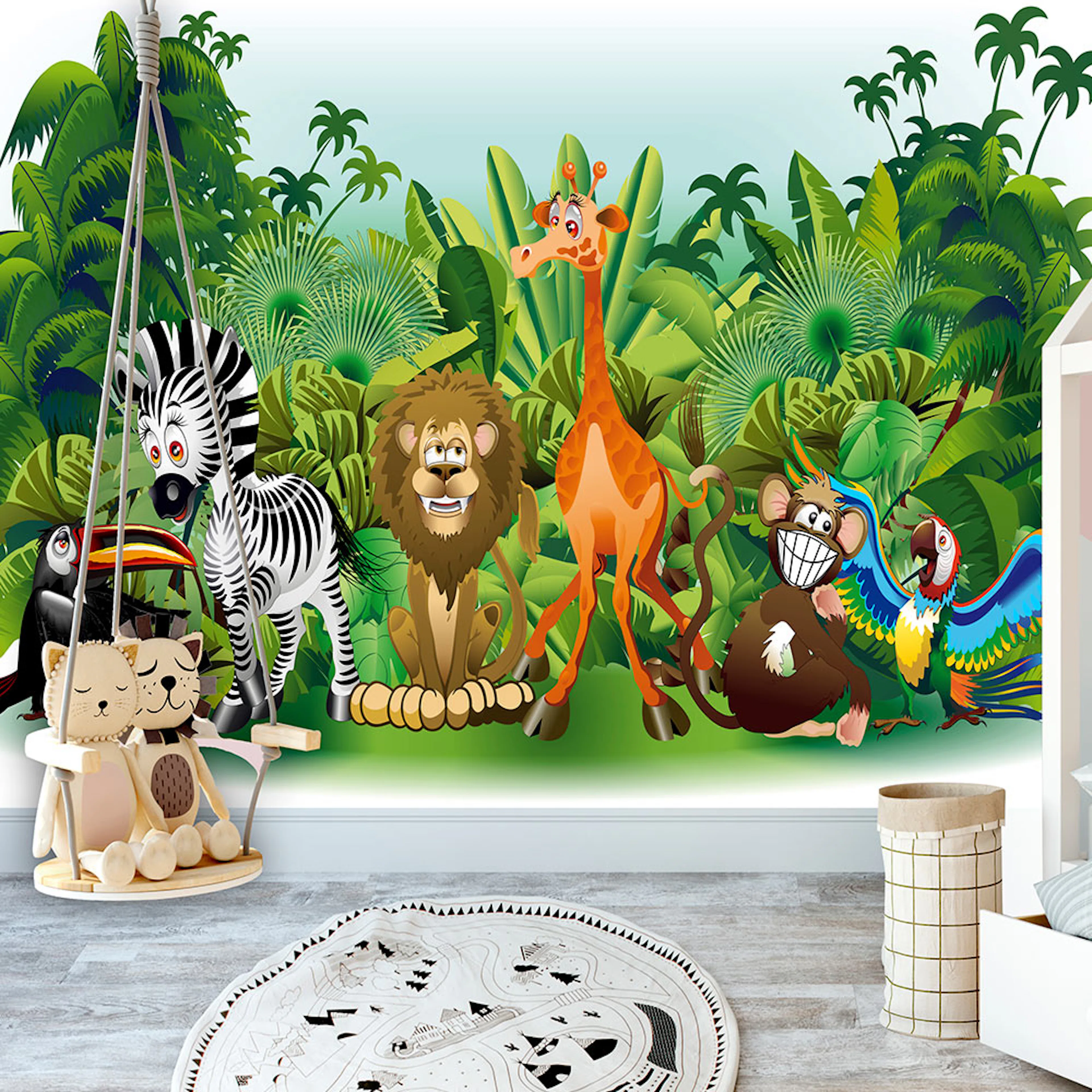 Fototapet Arkiio Jungle Animals 450x315 cm
