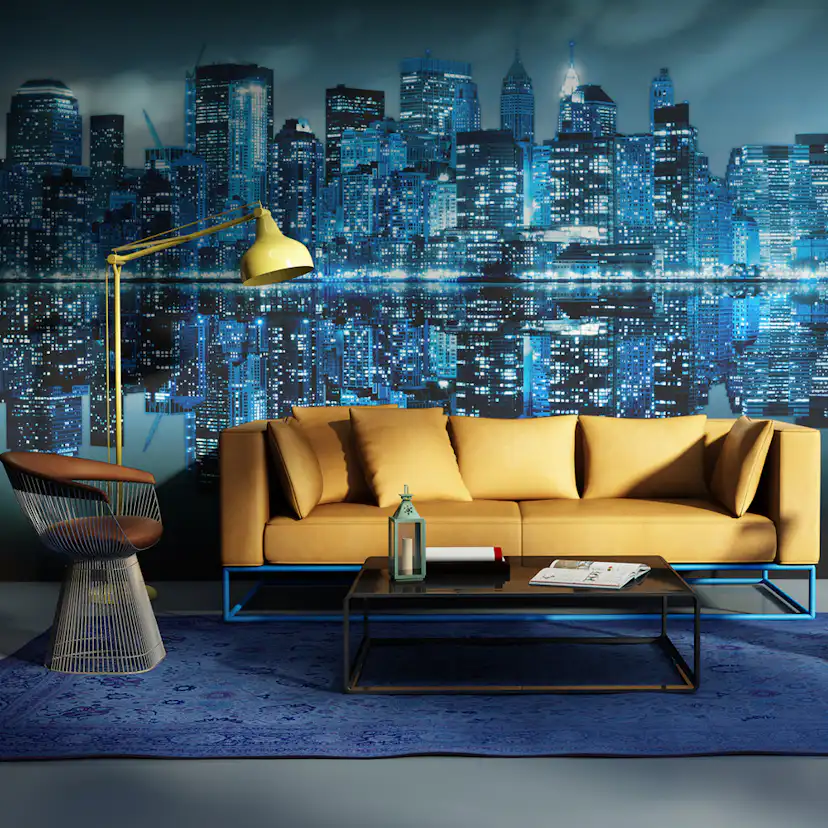 Fototapet Arkiio Ocean av ljus NYC 450x270 cm