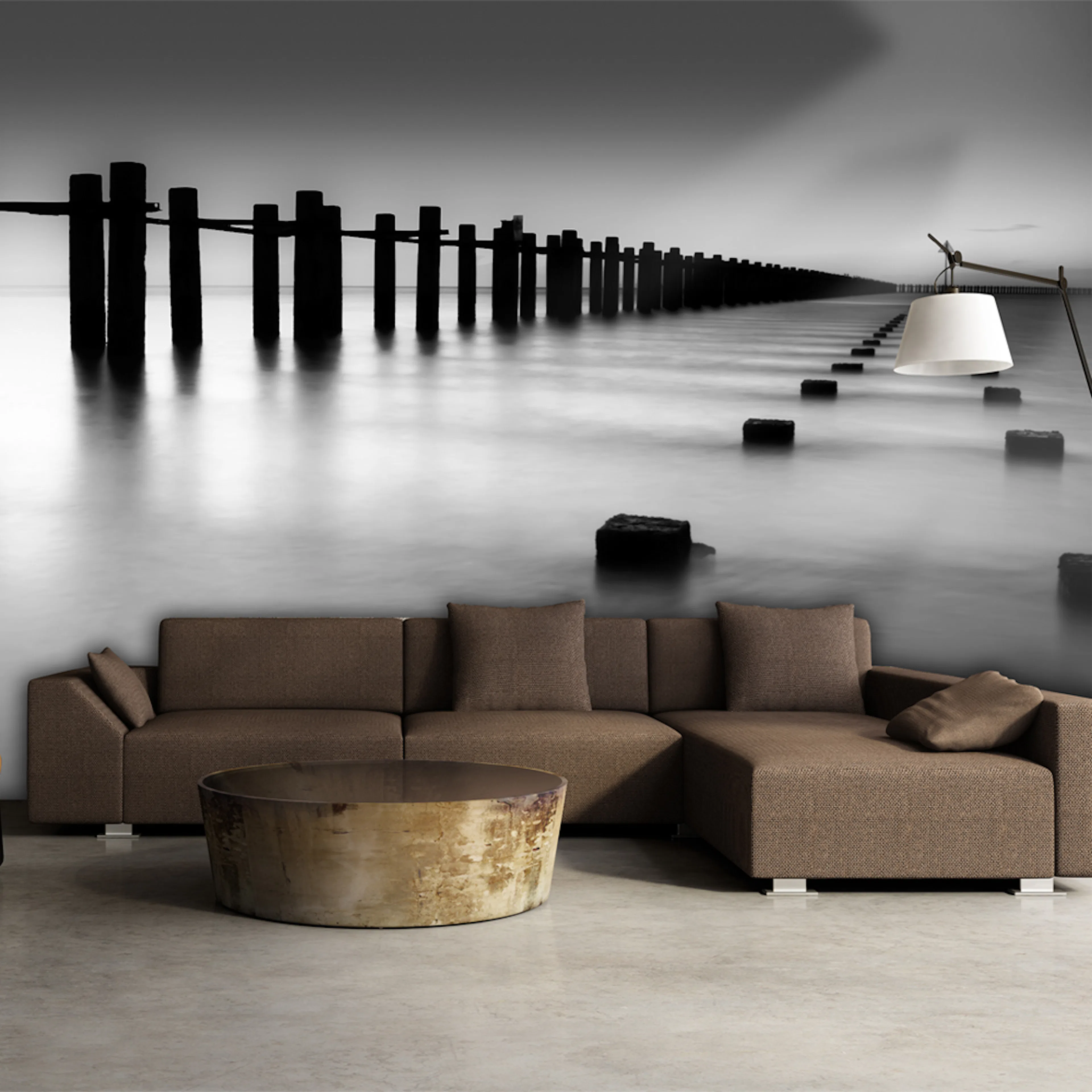 Fototapet XXL Arkiio Themsens mynning vid Shoeburyness, England 550x270 cm