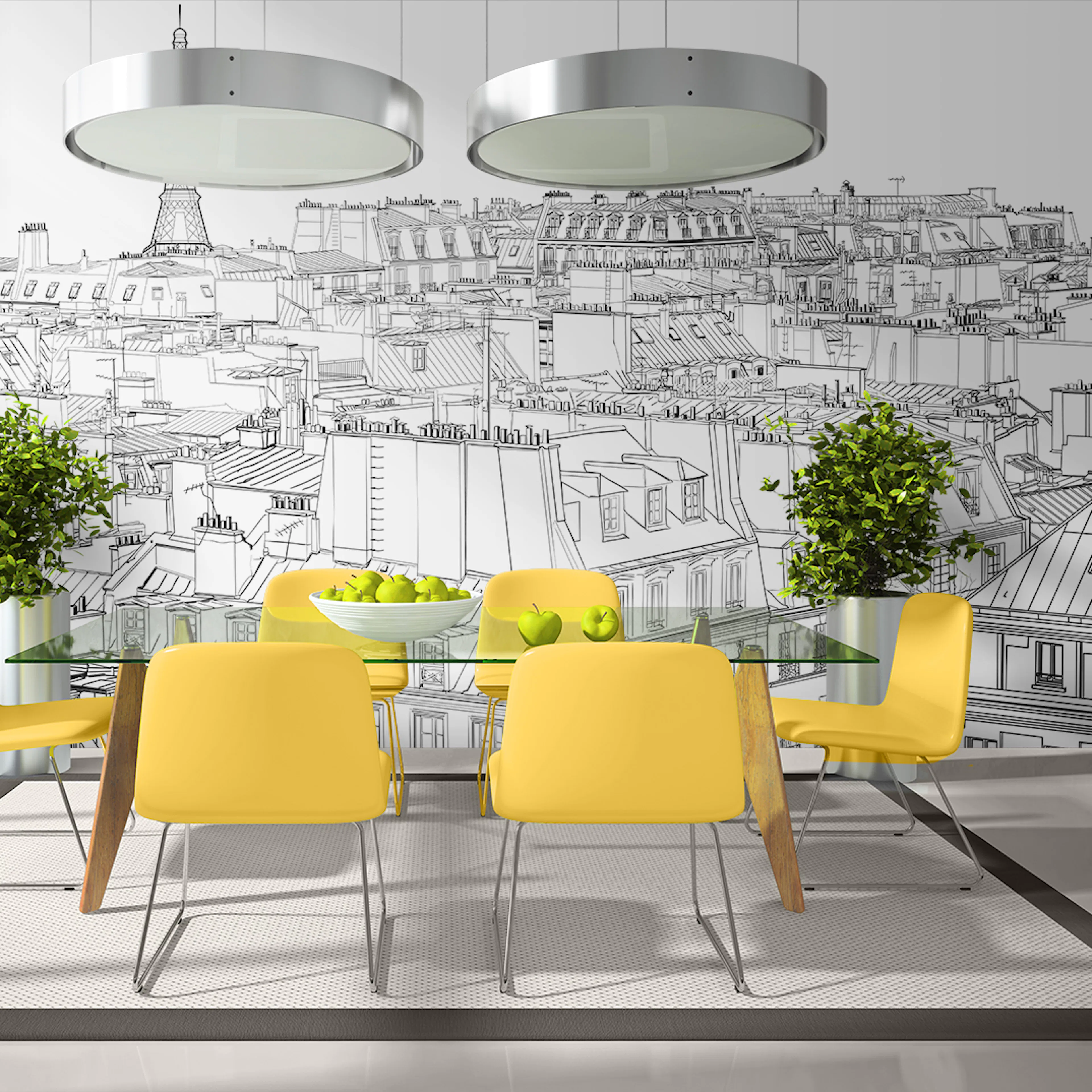 Fototapet XXL Arkiio Parisian s sketchbook 550x270 cm