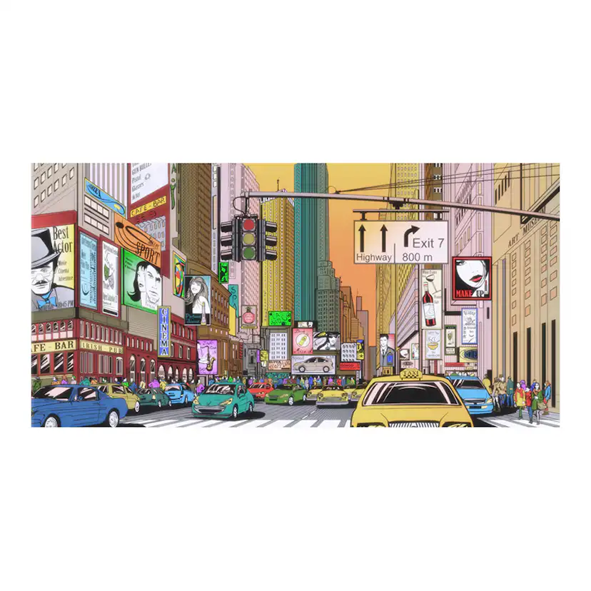 Fototapet XXL Arkiio Rusningstid NY 550x270 cm